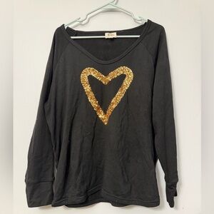 Black Top with Gold Accents